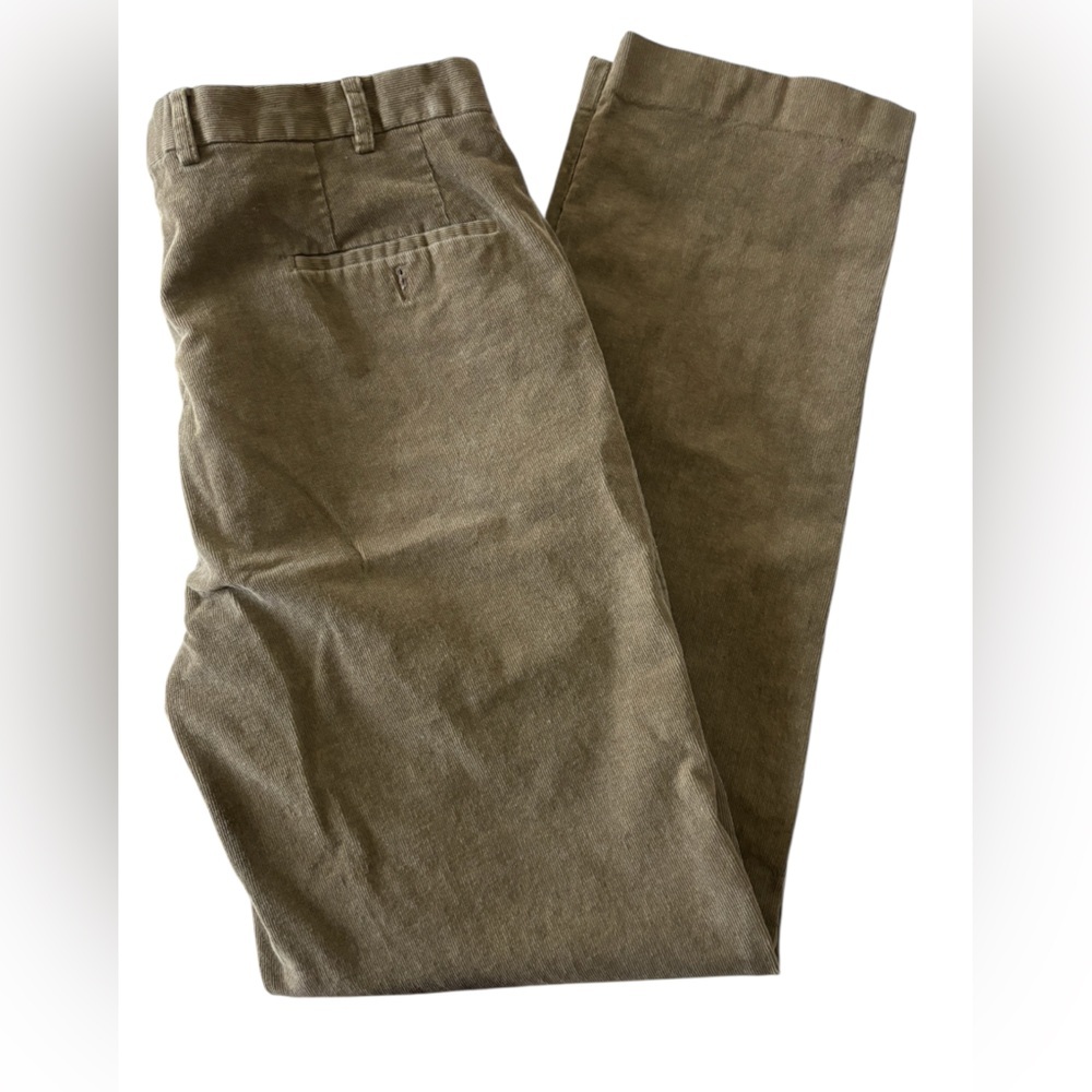 Ralph Lauren Men's 38x34 Corduroy Pants Brown Straight Leg Preppy Classic